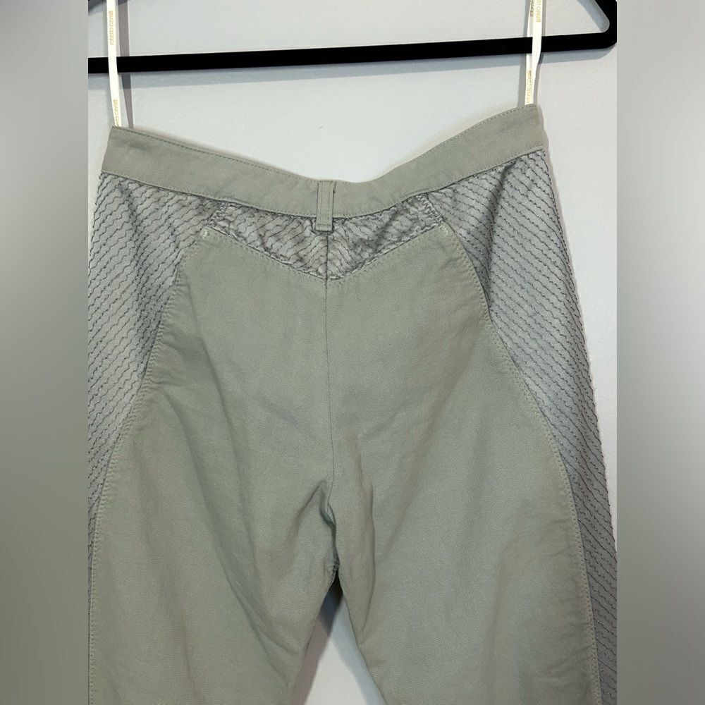 Roberto Cavalli cropped Riding Pants Satin detail Steel Size S $875 - Picture 7 of 15